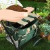 7 Piece Garden Seat Tool Set - 5 Tools: Pruner, Hand Shovel, Cultivator (Hand Rake or Hoe), Trowel, and Weeding Fork.   